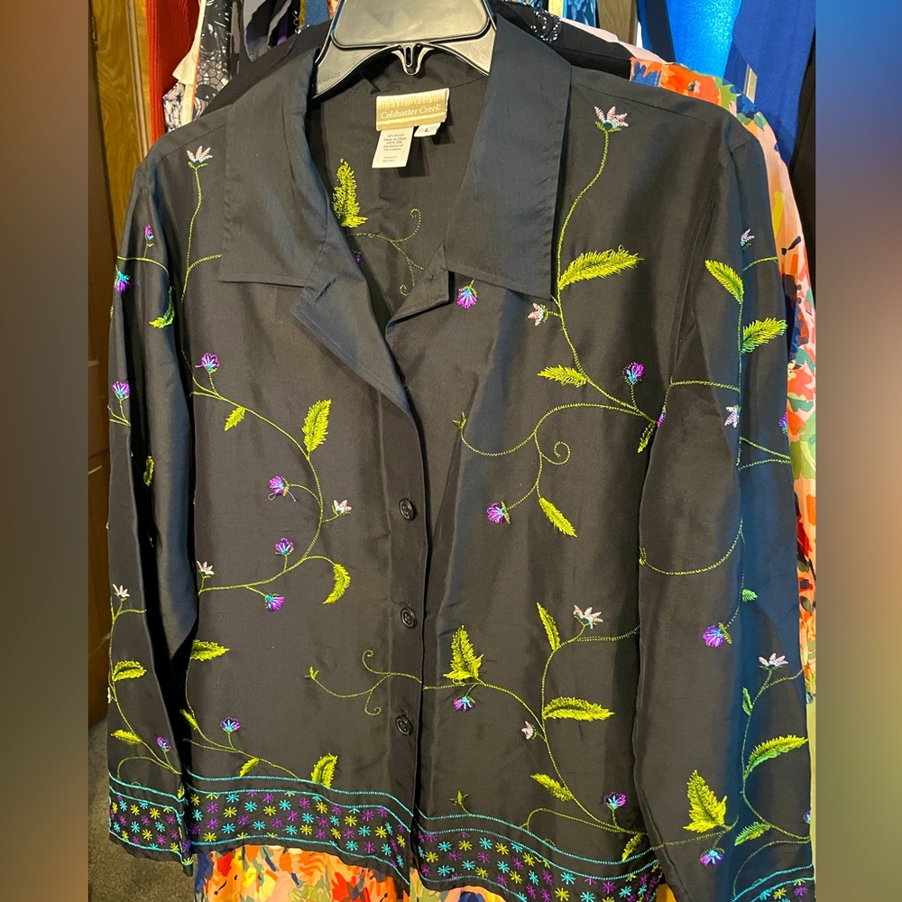 100 percent silk Coldwater Creek size lg